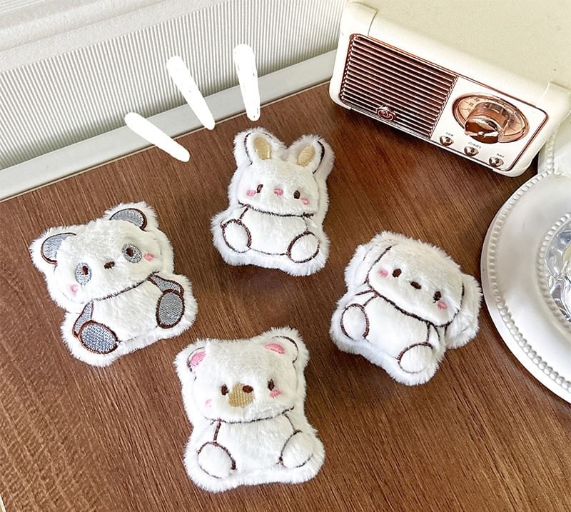 Karnemelk - Chenille Animal Telefoonstandaard