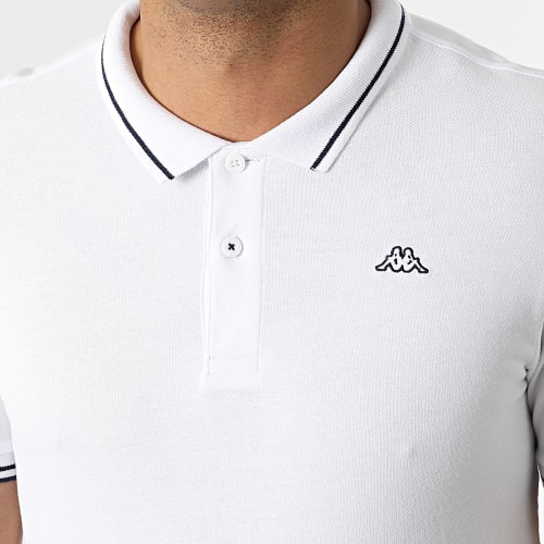 Polo A Manches Courtes Logo Ezio 351683W Blanc