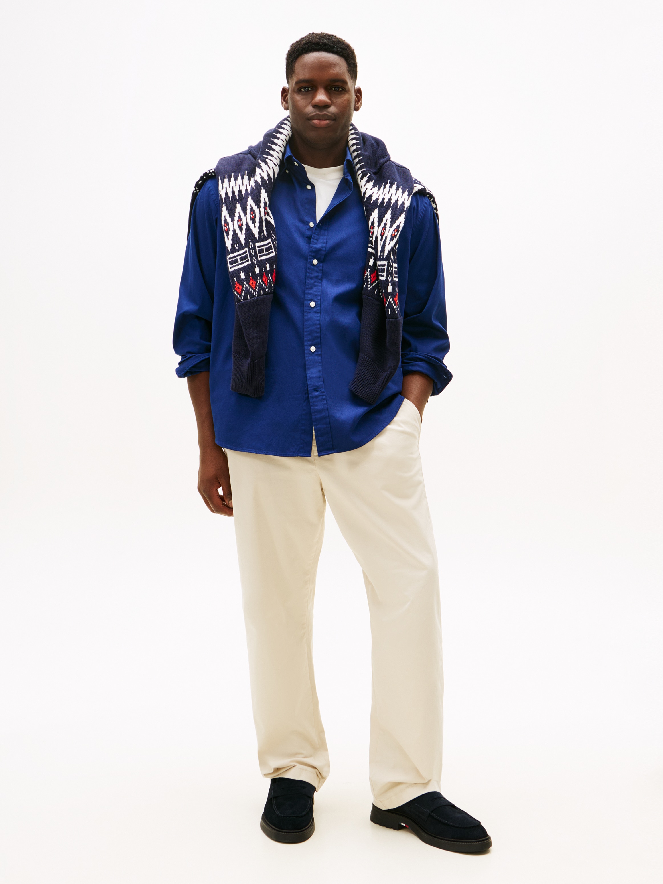 Tommy Hilfiger Big & Tall Langarmhemd , Grosse Grössen, Button-Down-Kragen