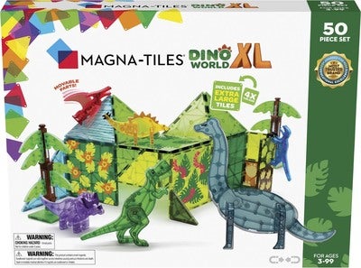 MAGNA-TILES Dinosaurverden XL Byggesett 50 Deler