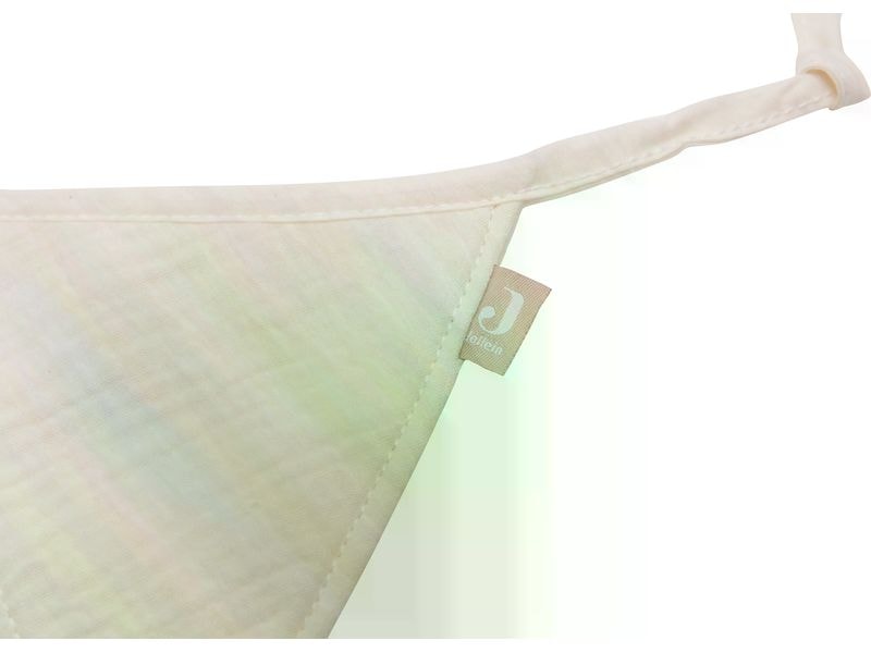 Jollein Girlande Rose/Ivory 200 x 17 cm Stoffgirlande für Partys oder Kinderzimmer