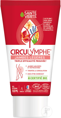 Santé Verte Circulymphe Gel Externe Bio Ecocert Tube 150ml