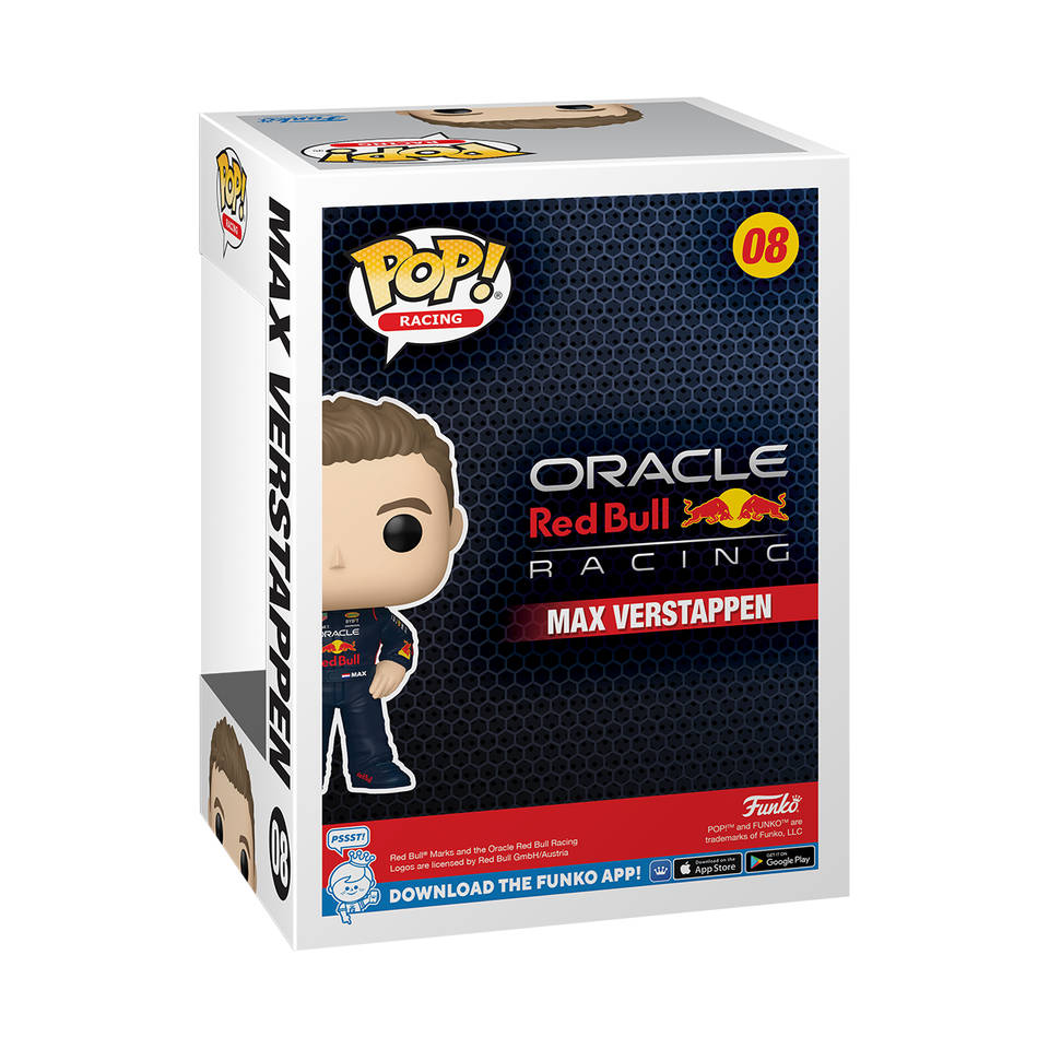 Funko Pop! figuur Oracle Red Bull Racing Max Verstappen met helm