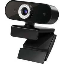 Webcam HD USB avec micro, noir