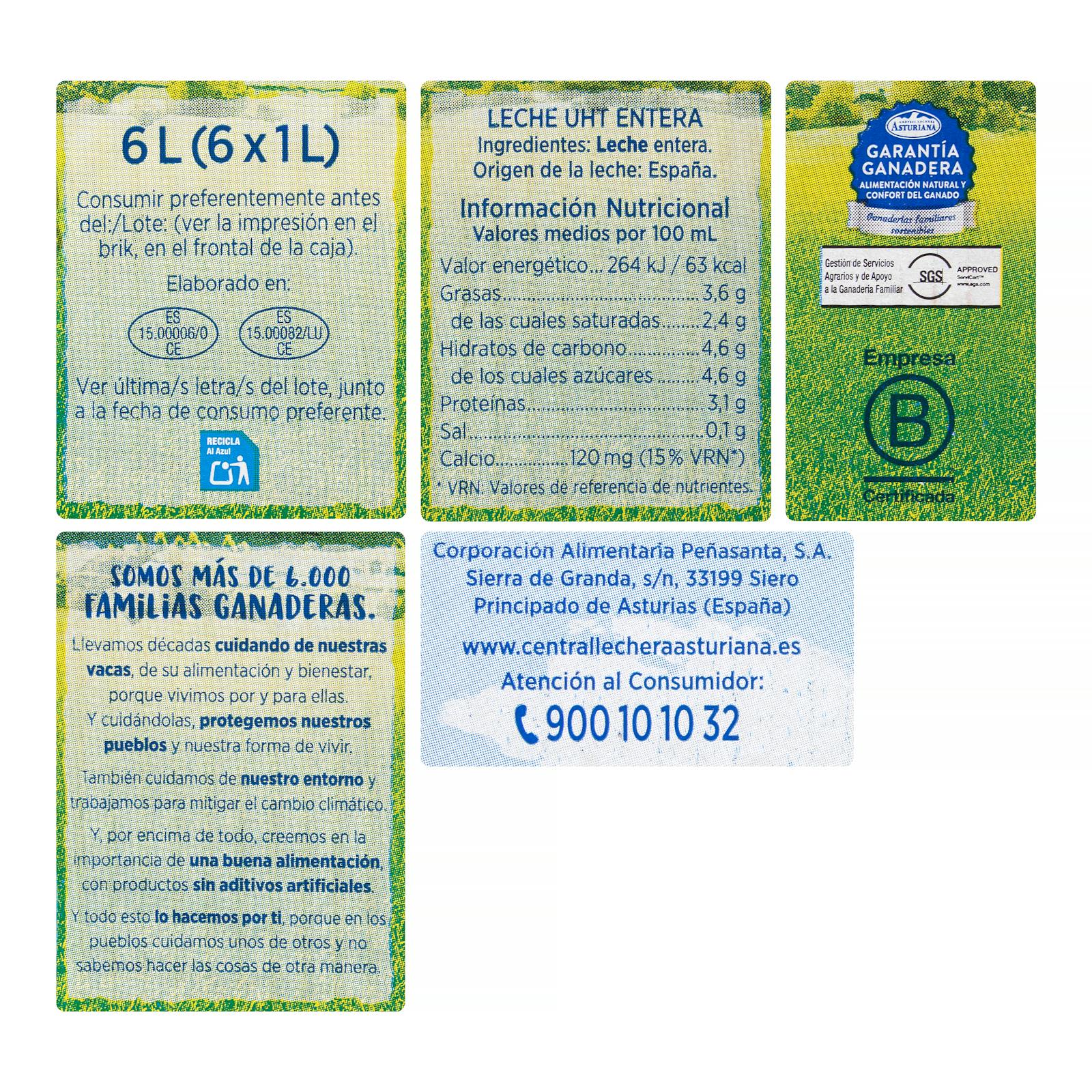 Lait entier asturien