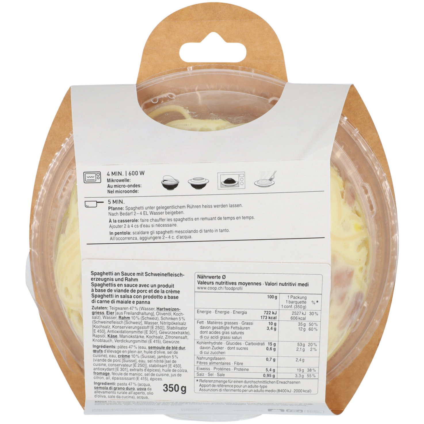 Prix Garantie Spaghetti Carbonara