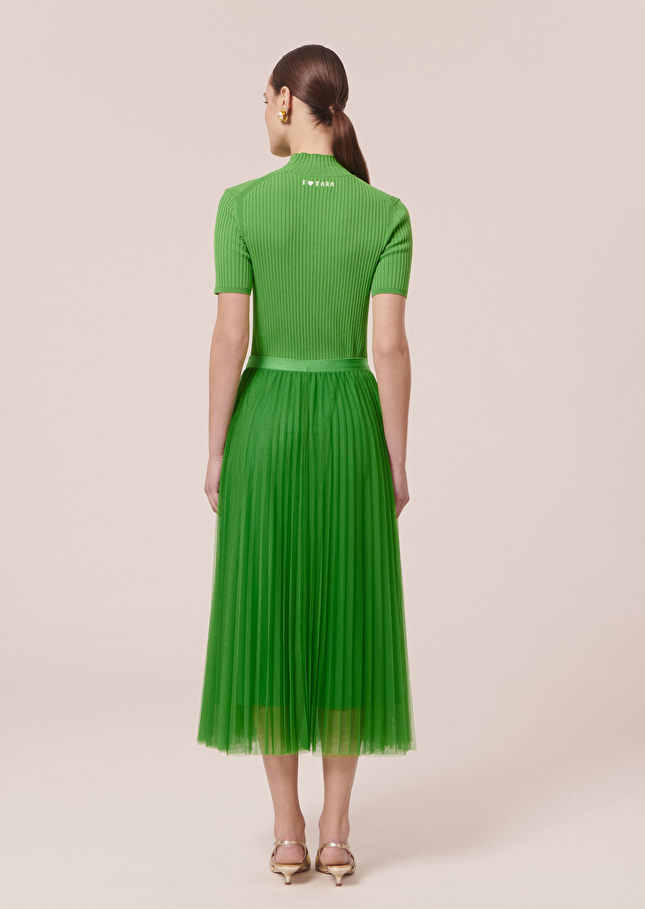 Jupe Juilletverte en tulle plissée
