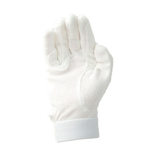 Luvas de montaria Pimple Cotton para adultos, brancas