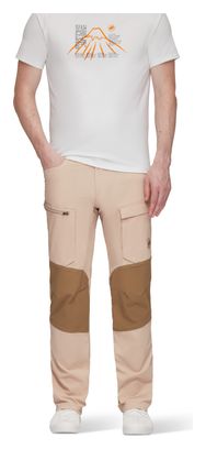Pantalon de Randonnée Mammut Zinal Hybrid Beige - Short