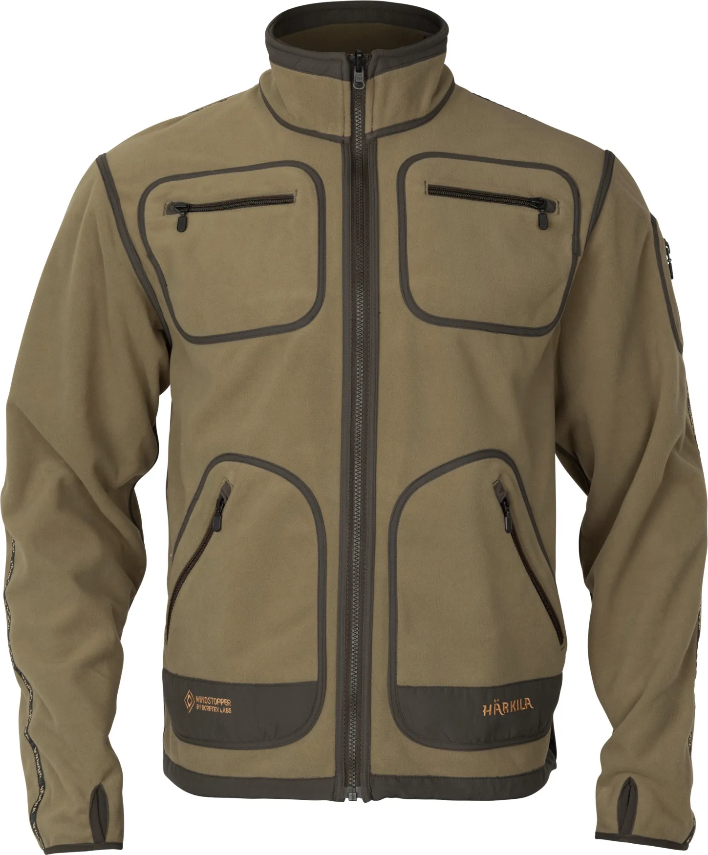 Härkila Men's Kamko Fleece Dark Antique Bronze/willow Green
