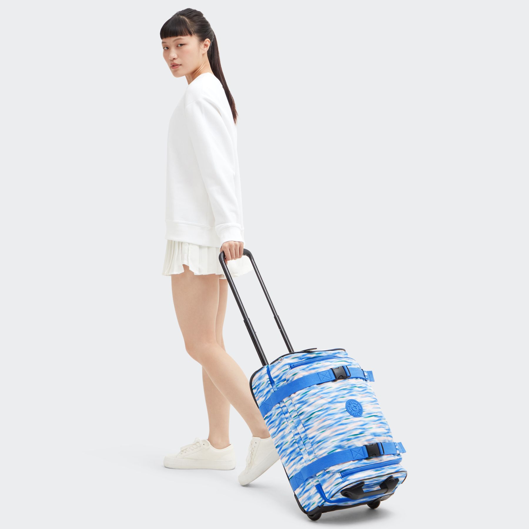 AVIANA S Petit bagage à main à roulettes avec sangles ajustables - Diluted Blue
