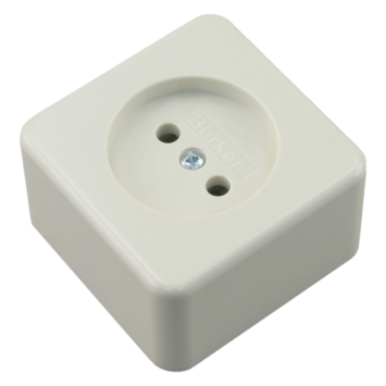 Berker Opbouw Enkel Stopcontact Wit