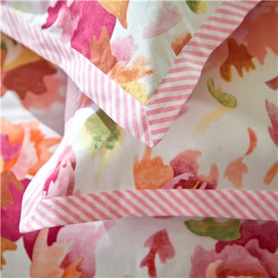 Linge de lit motif pivoines
