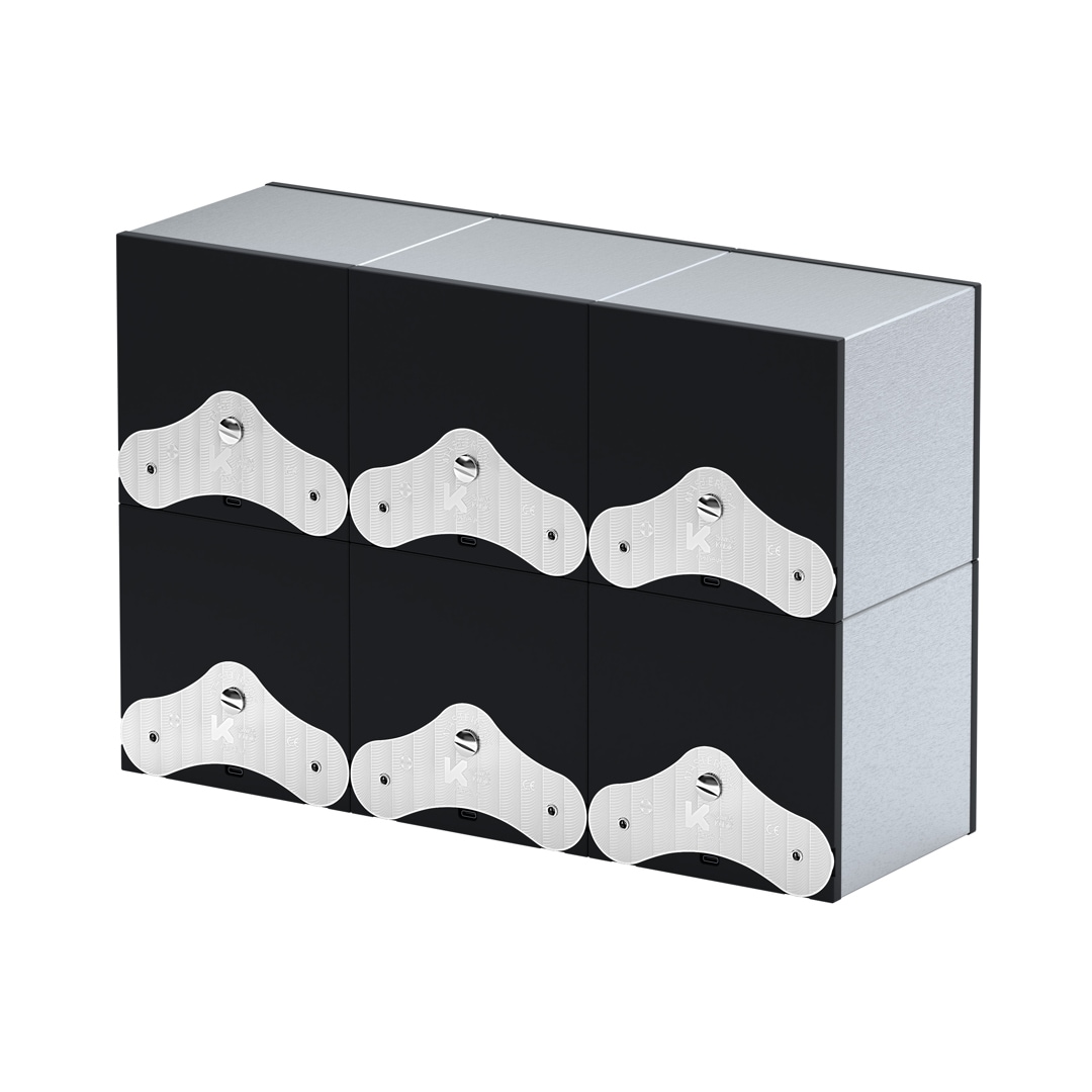 SwissKubik Masterbox Gebürstetes Aluminium - 6 Uhren