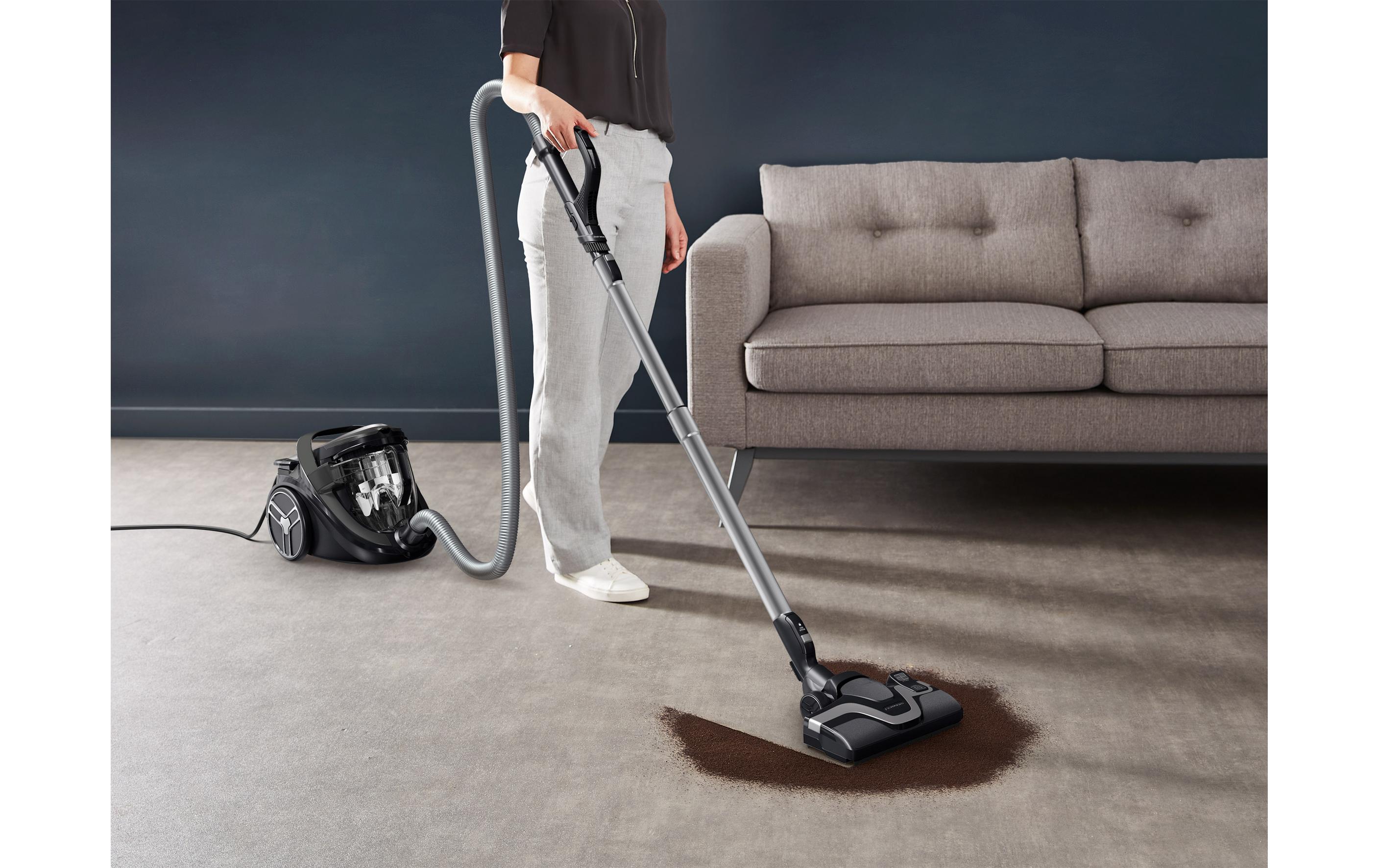 Bodenstaubsauger Silence Force Cyclonic Effitech Schwarz<br>Beutelloser Staubsauger
