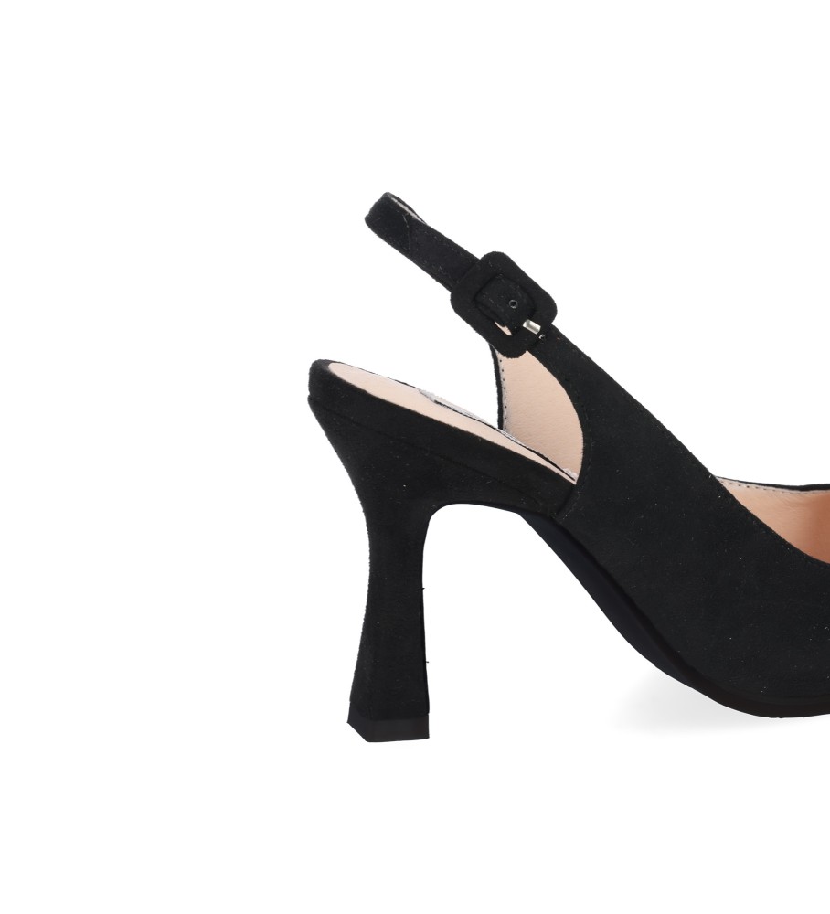 Chika10 Gabriela 06 sapatos pretos - Altura do salto 6cm -