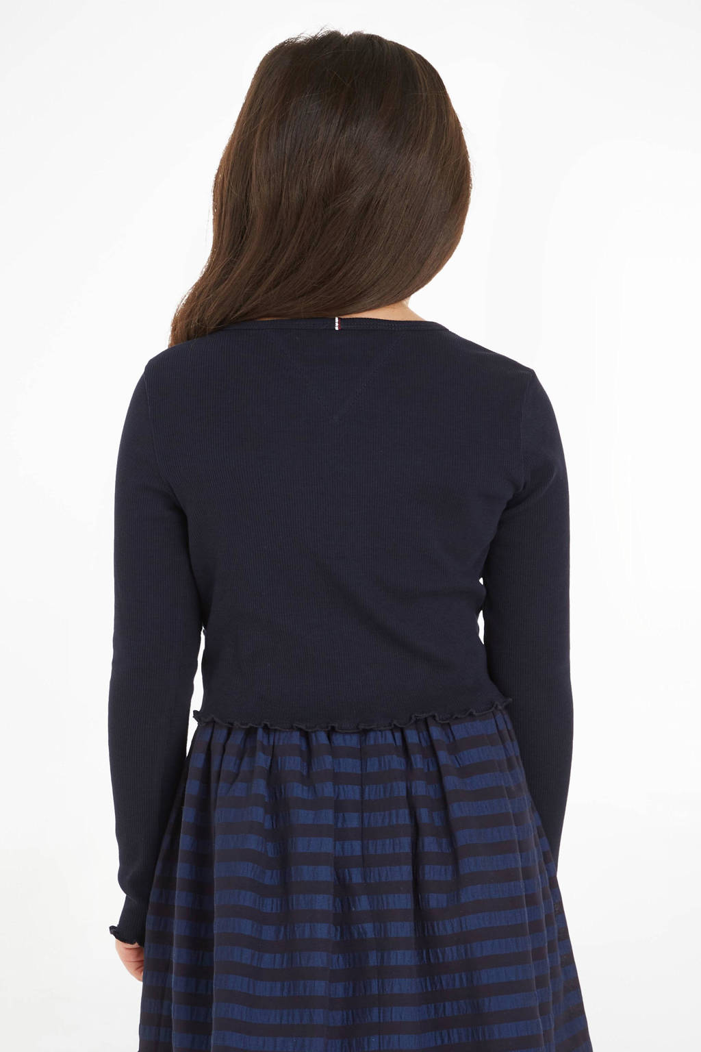 Tommy Hilfiger longsleeve ESSENTIAL RIB donkerblauw