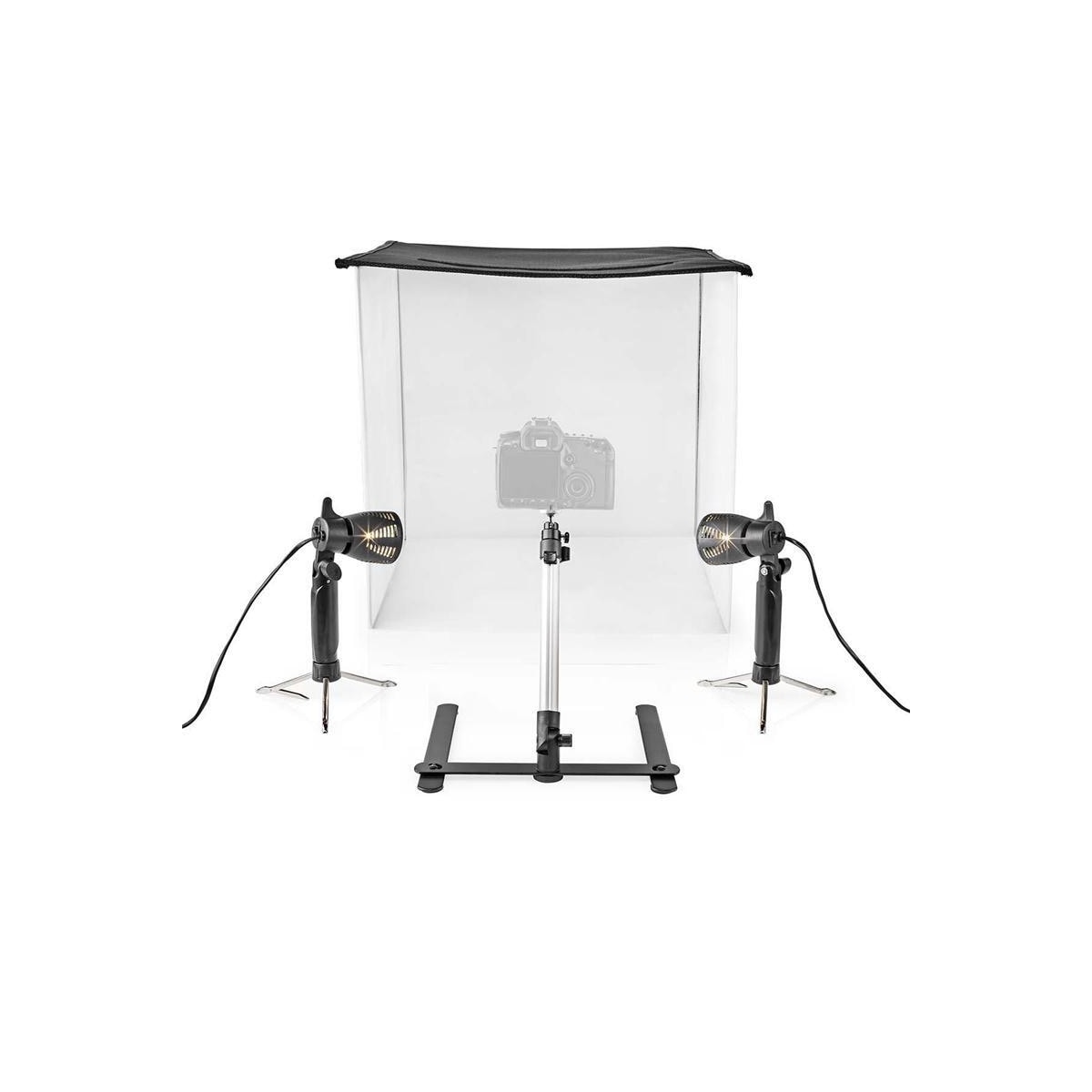 Fotostudiosett | 60 x 60 cm | 6500 K | Sammenleggbart