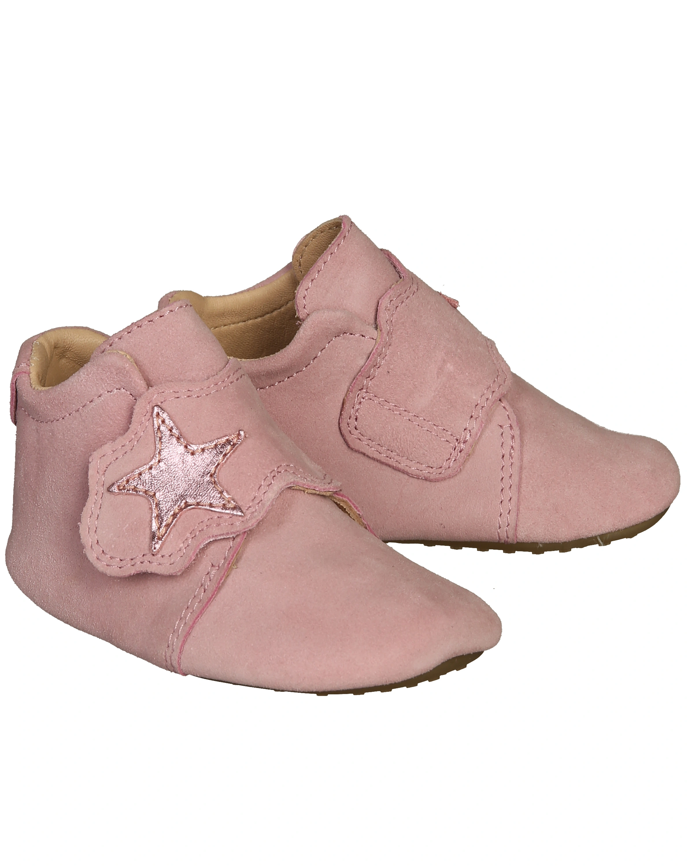 Klett-Krabbelschuhe PAPAGENO - STERN in rosa