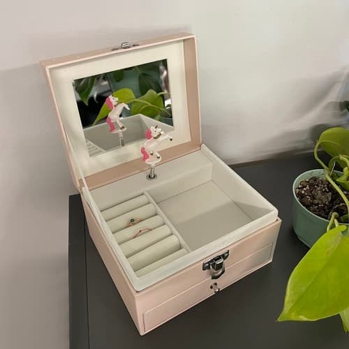 Smykkeskrin/etui med spilleboks 22903