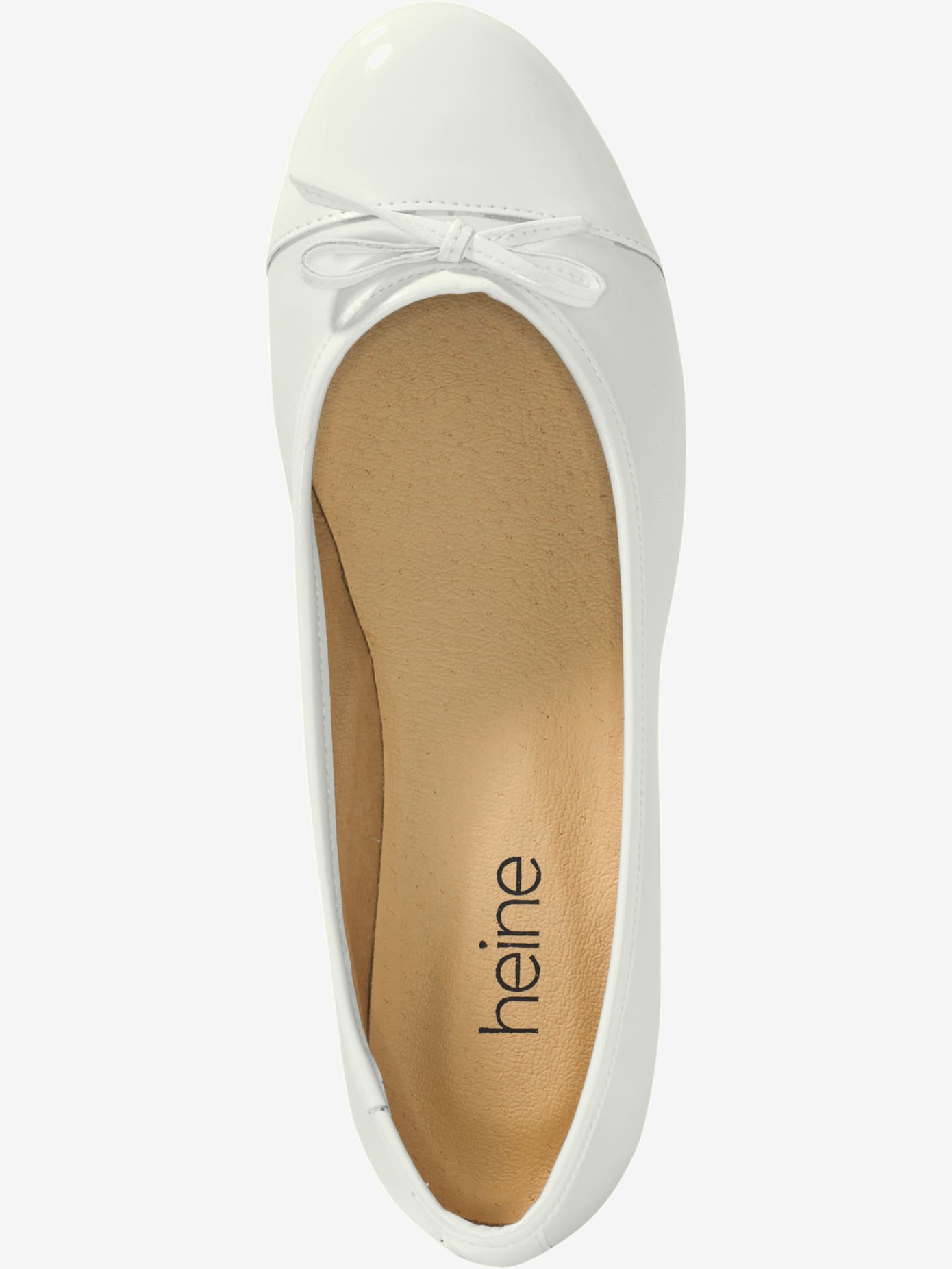 Ballerines cuir velours vachette et matière synthétique vernie