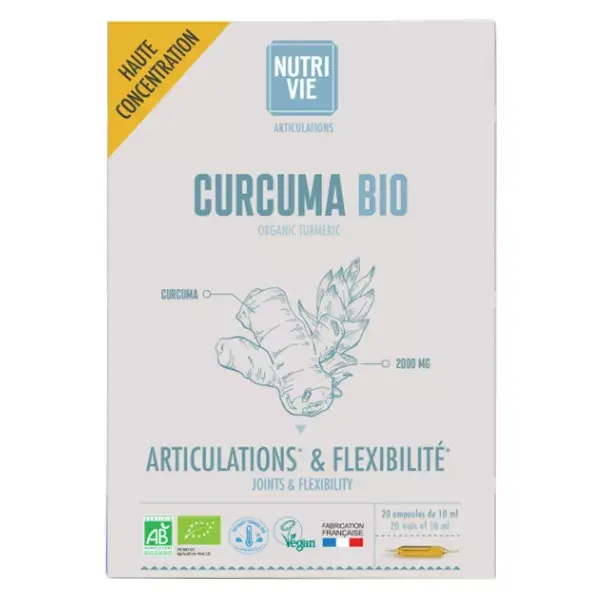 Nutrivie Cúrcuma Orgânica 20 ampolas
