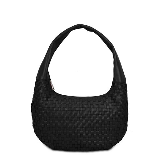 Núnoo Gabi Braided Mountain Small Skuldertaske, Black
