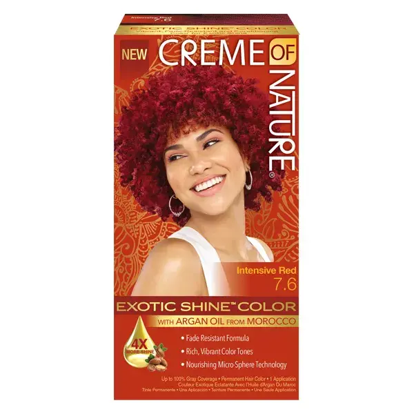 Creme of Nature, Argan, coloração permanente Vermelho Intenso, tom nº 7.6
