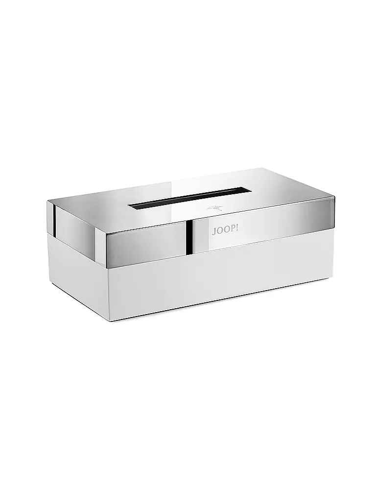 JOOP Kleenexbox Chromeline 23x12cm silber