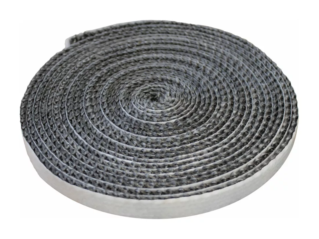 Bande d'étanchéité pour grille de fumoir avec fibre de verre autocollante résistante à la chaleur 6 m