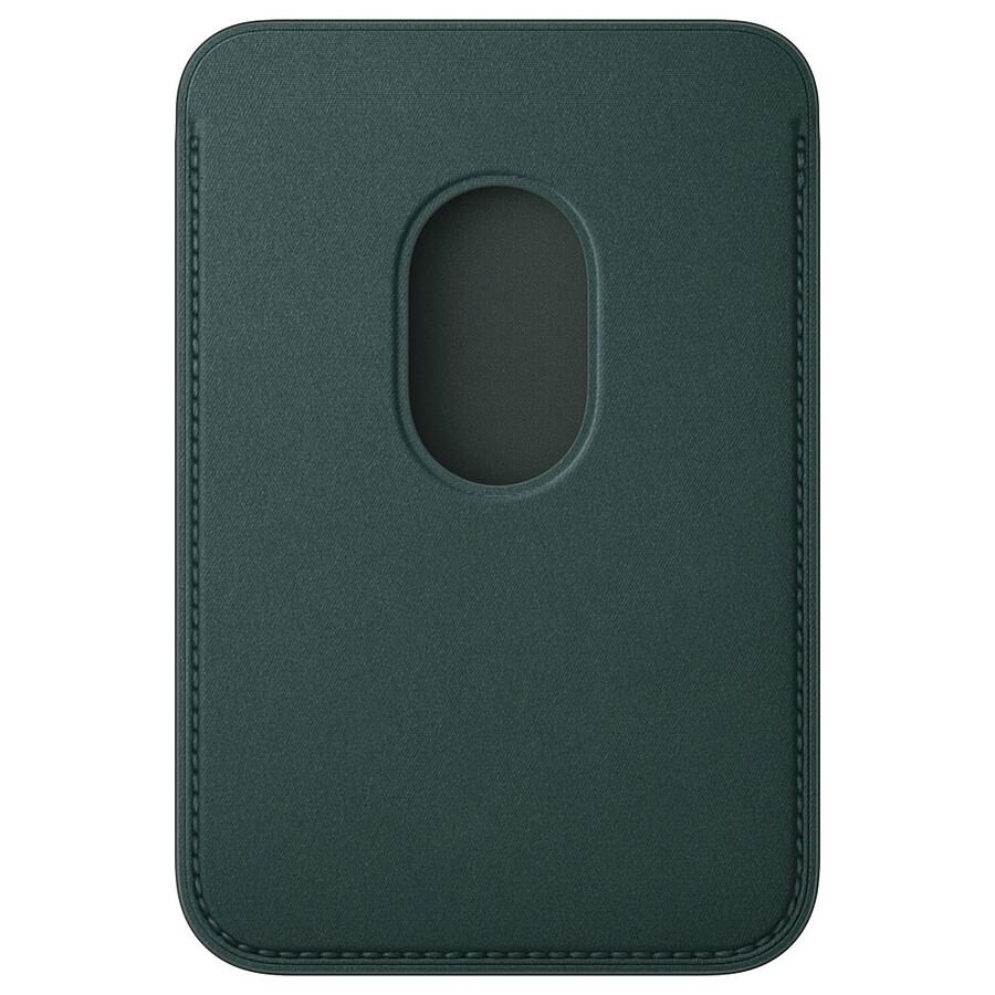Apple Porte-cartes en tissage fin avec MagSafe pour Apple iPhone - Vert Foncé
