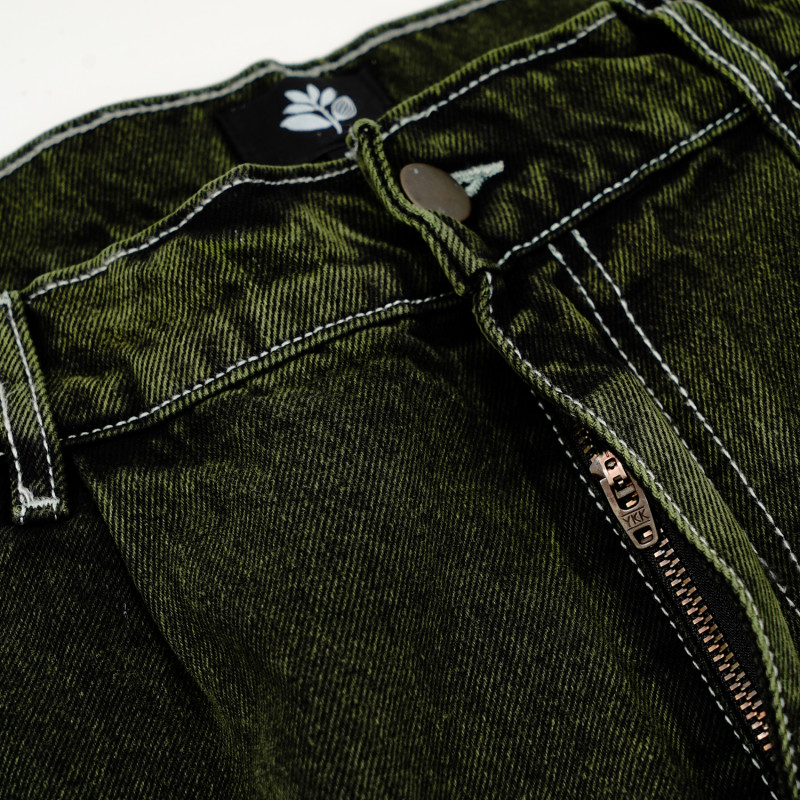 Short long en denim OG - Teint en vert