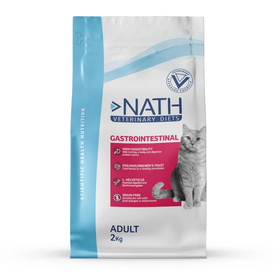Ração para Gatos Adultos com Problemas Gastrointestinais da Nath Veterinary Diets