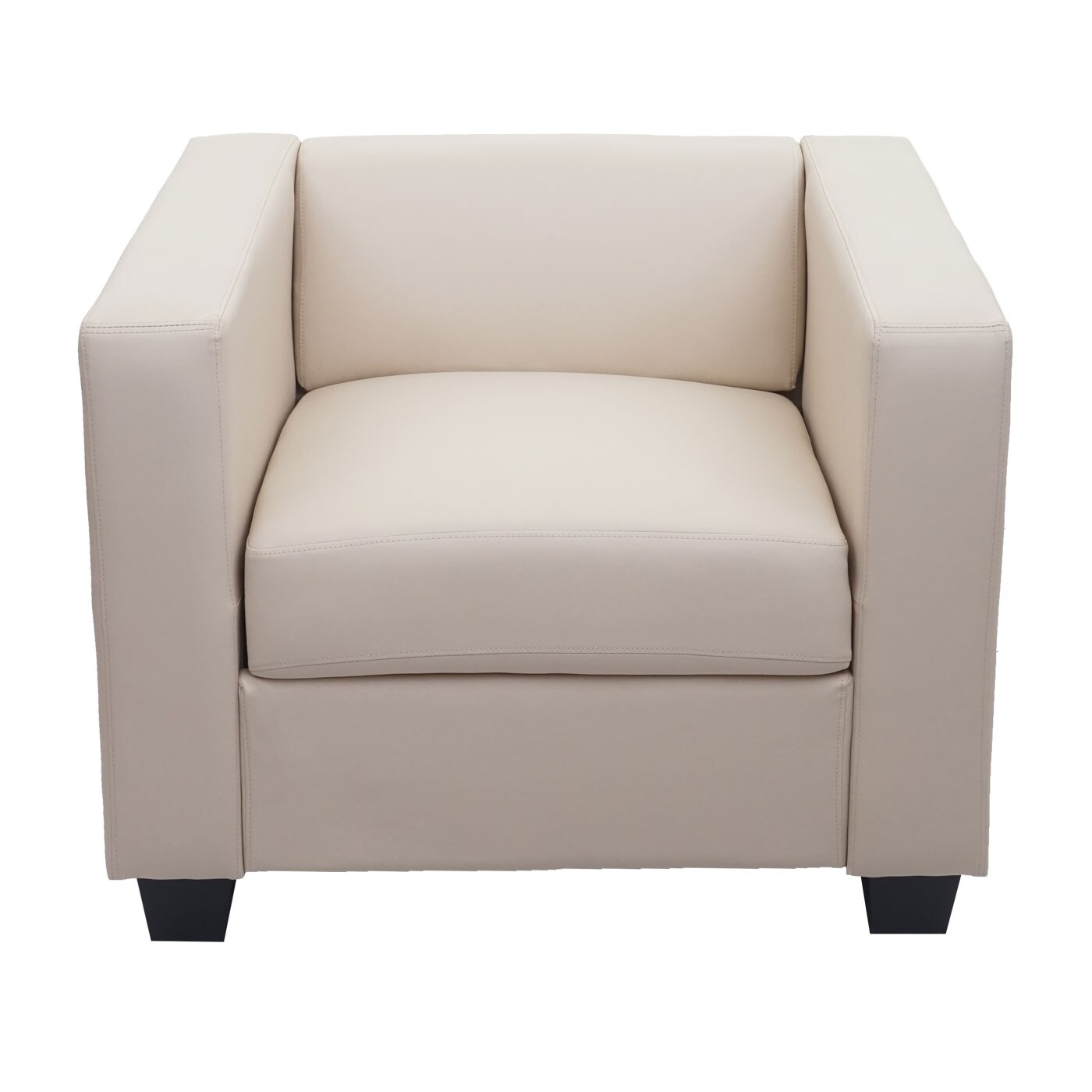 Sessel Lille ~ Leder, creme