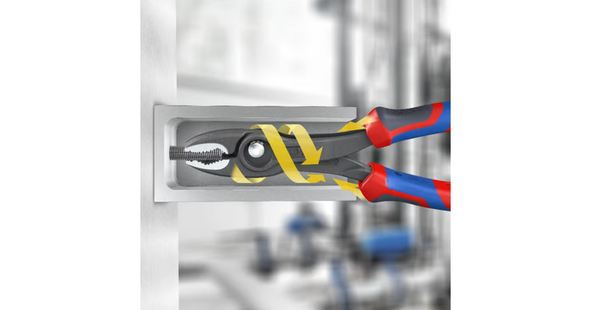 KNIPEXTwinGrip Voorgrijptang 82 02 200  (Rood/blauw)