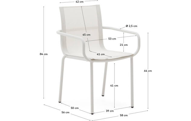 Tuinstoel Met Armleuning Galdana