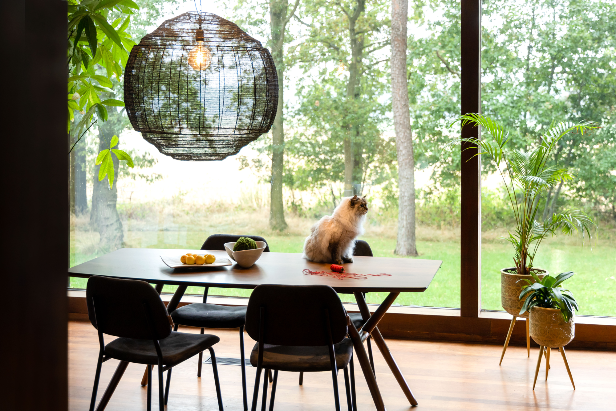 Dutchbone hanglamp Meezan Zwart XL