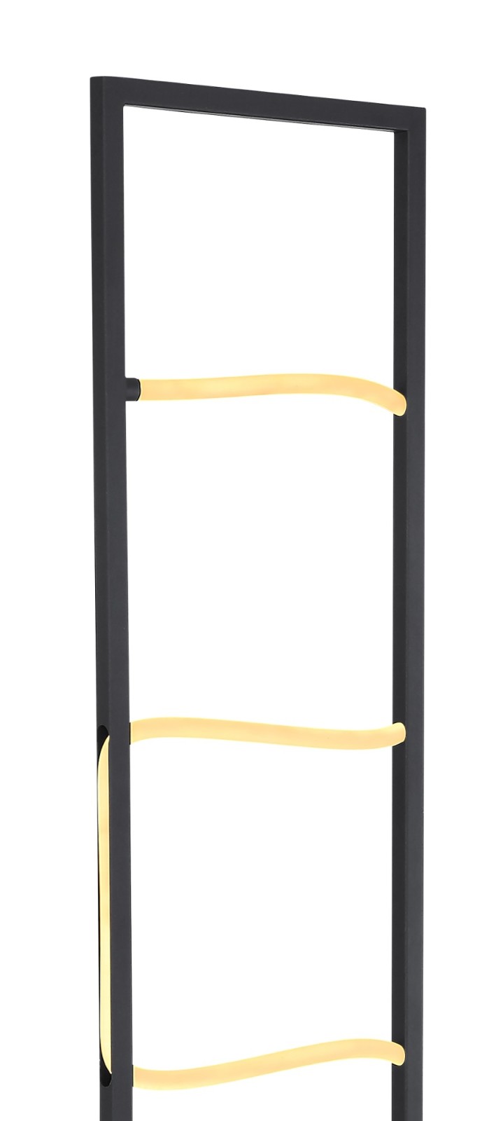 LED-Stehleuchte - schwarz matt-opal - 135 cm