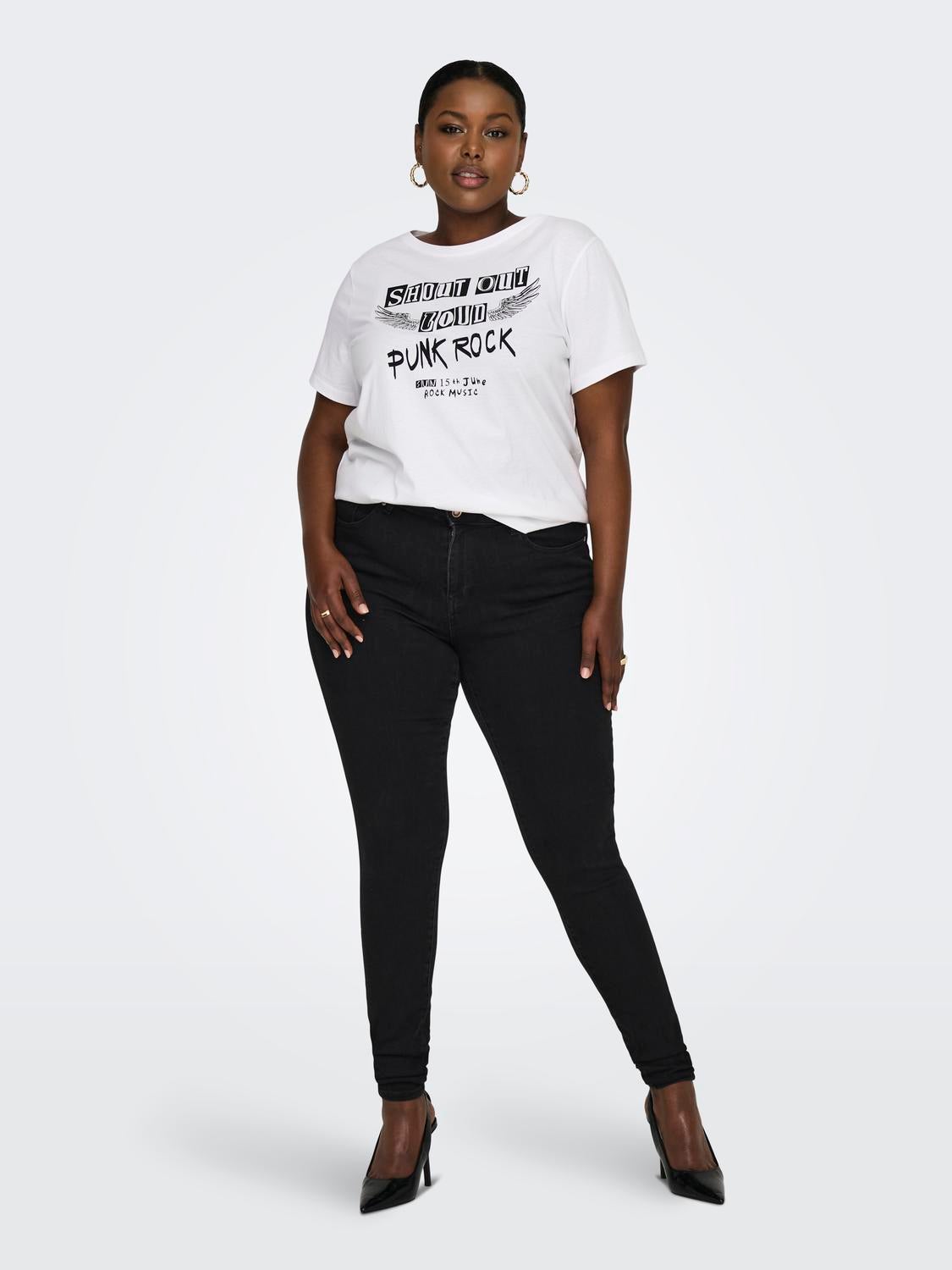 CARPOWER Mittlere Taille Skinny Fit Jeans Black Denim