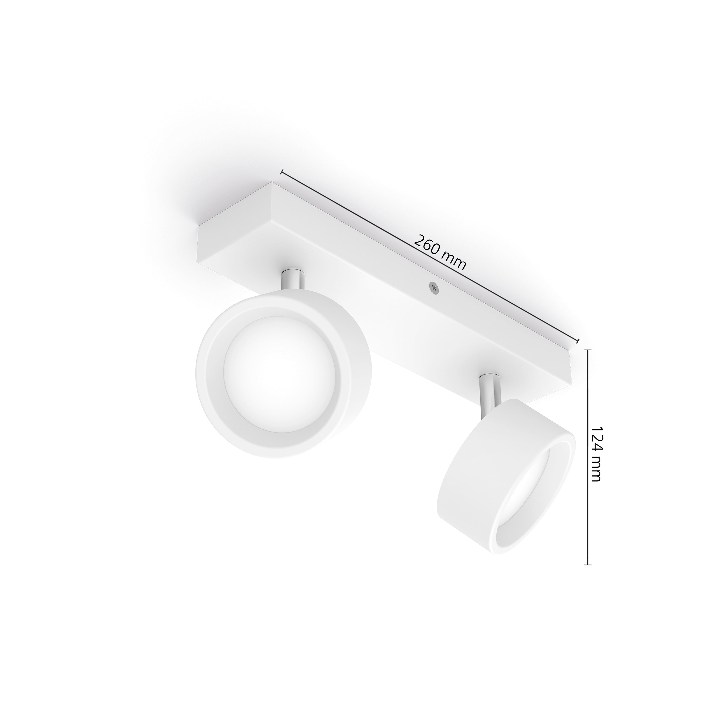 Philips Bracia bar Wit 27K 2x5.5W 27K