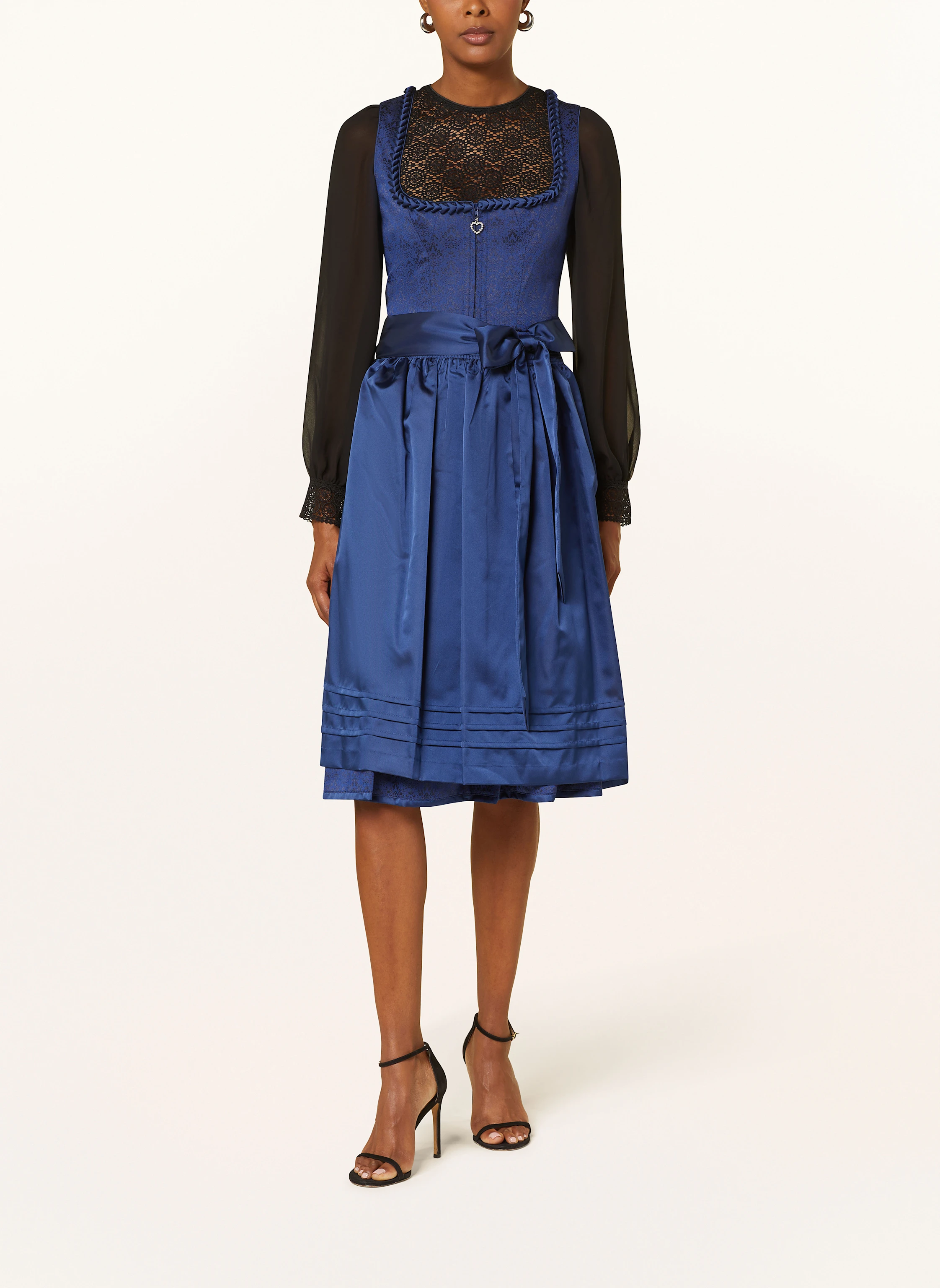 Johann & Johanna Dirndlbluse mit Lochspitze