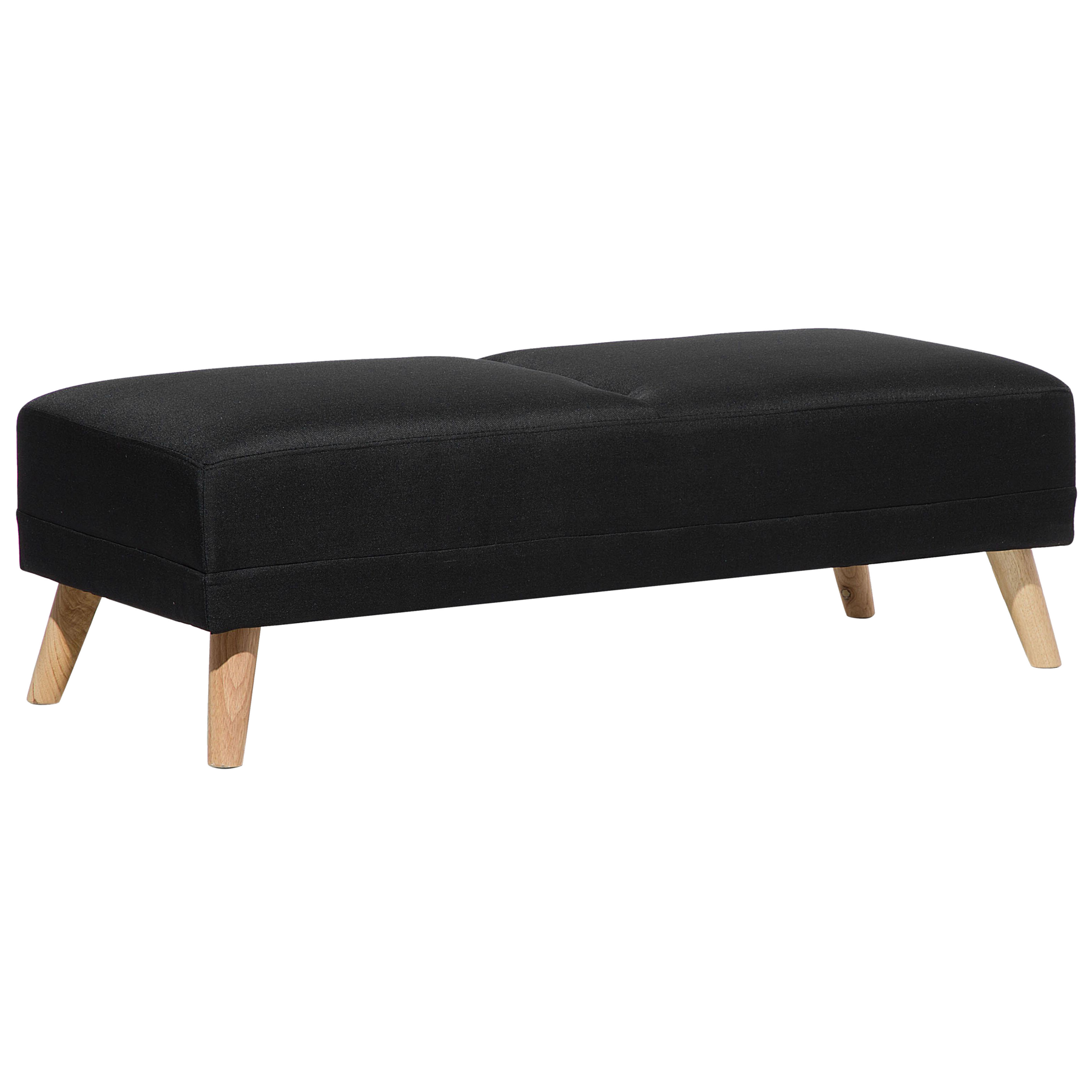 Beliani - FLORLI - Ottomaan - Zwart - Polyester