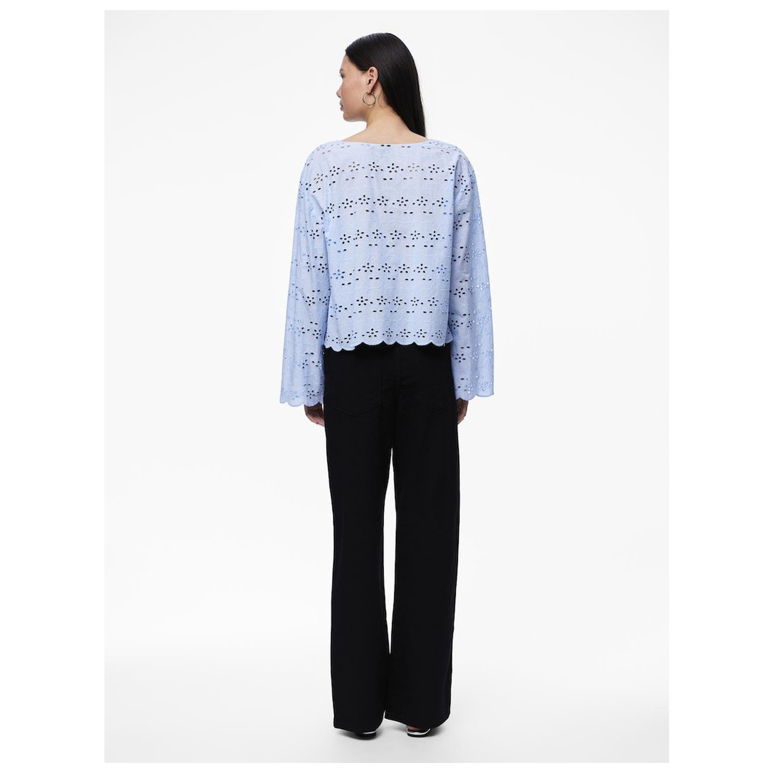 Pieces PCARMORINE LS EMBRODERI TOP