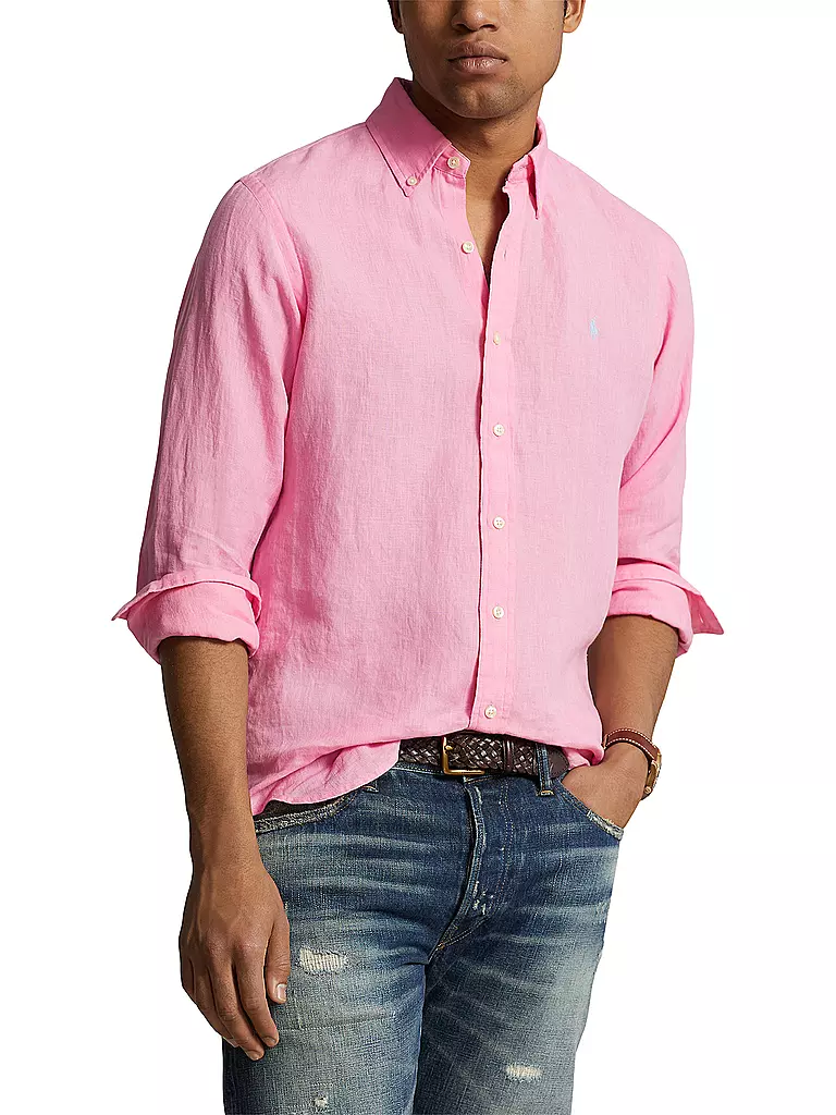POLO RALPH LAUREN Leinenhemd rosa