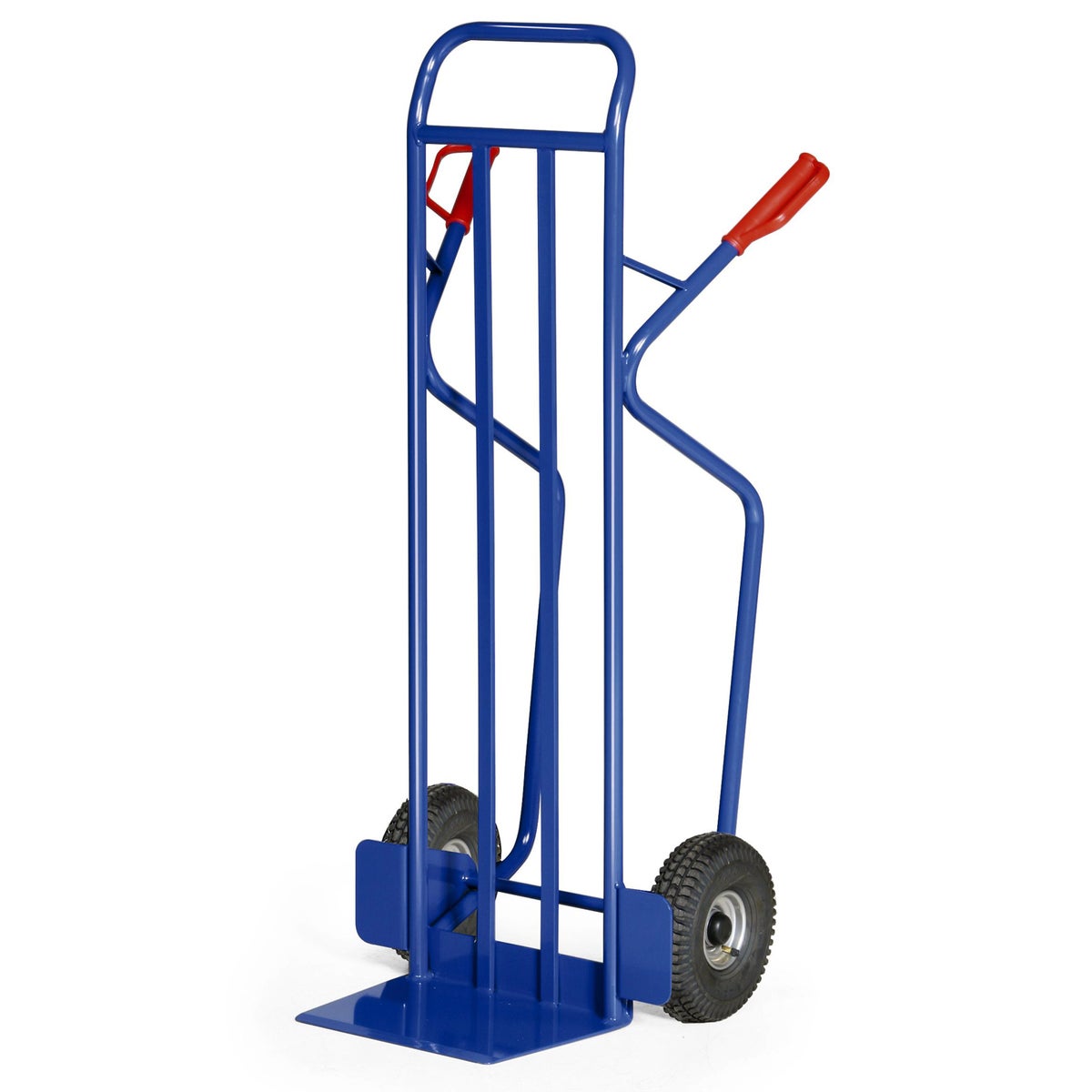 Protaurus stalen buisstapelwagen, draagvermogen 350 kg, rollagers, pneumatisch, 380x270 mm