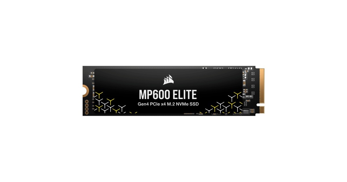 CorsairMP600 ELITE 2 TB SSD  (Zwart, CSSD-F2000GBMP600ENH, PCIe Gen 4.0 x4, NVMe 1.4, M.2 2280)