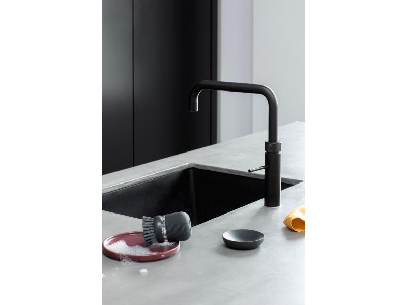 Brabantia Spülbürste mit Seifenspender Dunkelgrau Spülbürste mit integriertem Seifenspender Sink Side