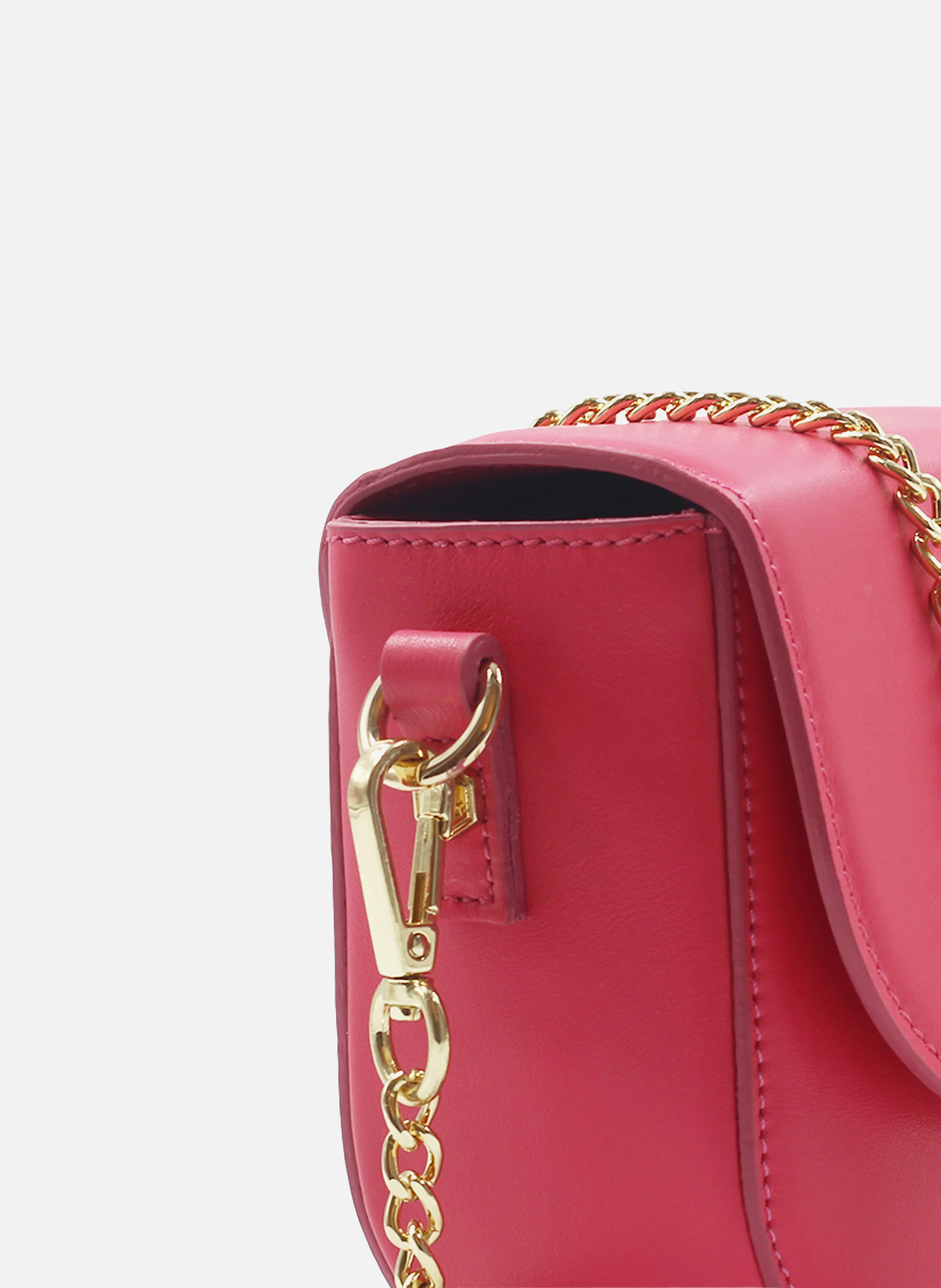 Mini sac cuir lisse | Rose
