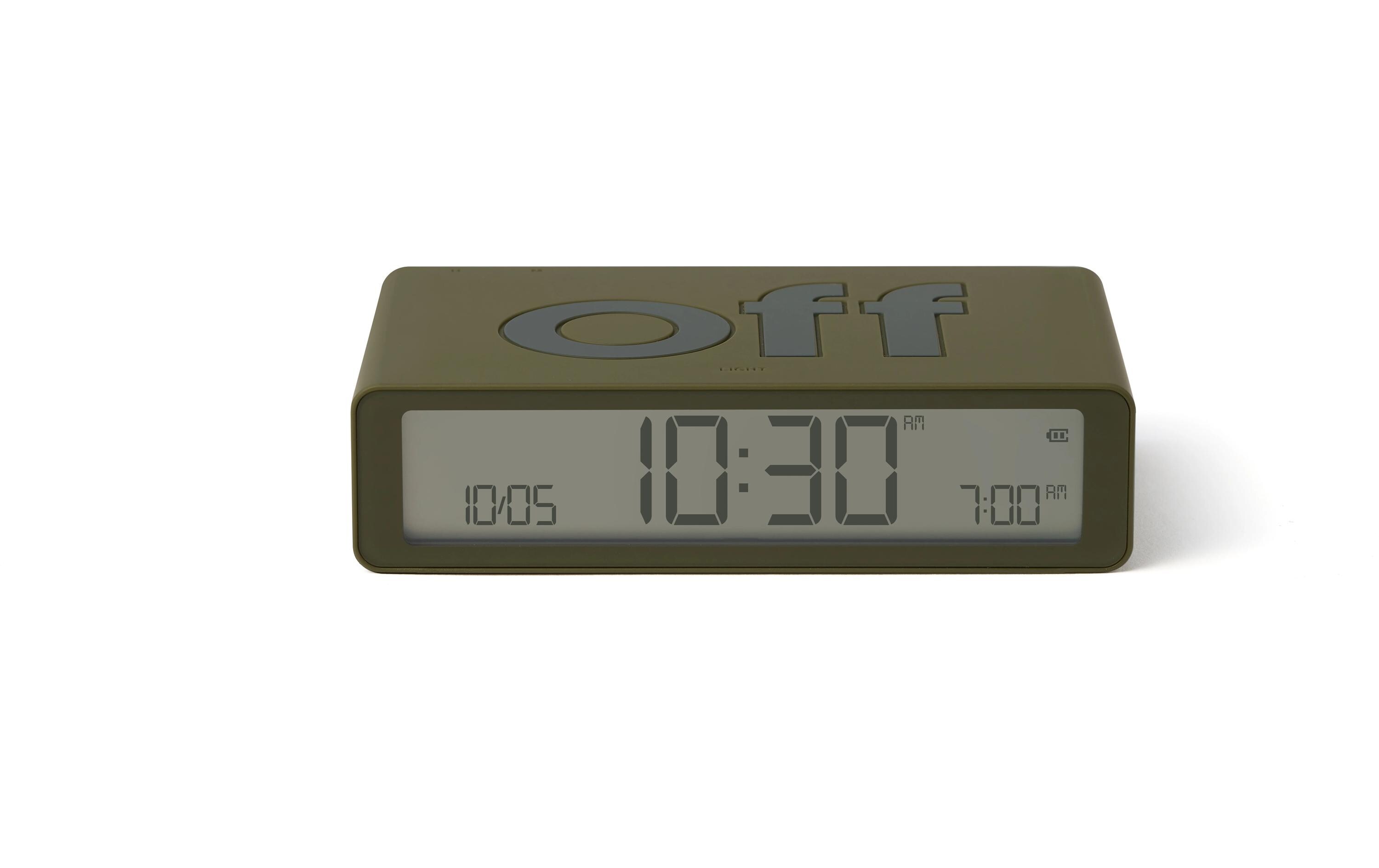 Digitalwecker Flip Classic KhakiLCD-Wecker