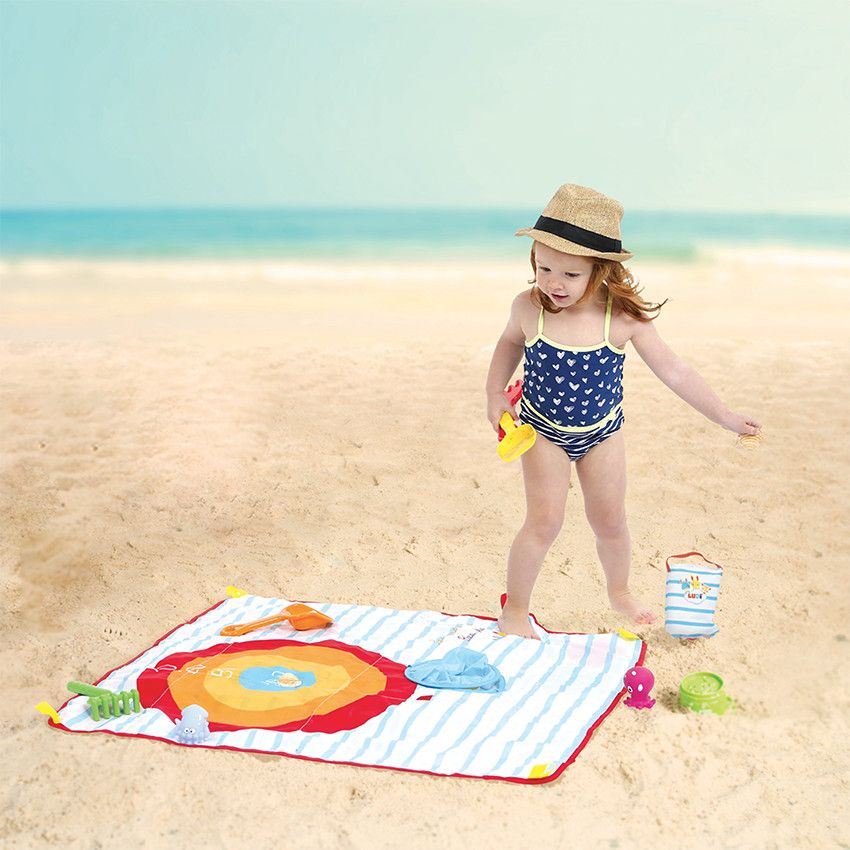 Les trésors de la plage x10 + Jeu de cible - Ecru